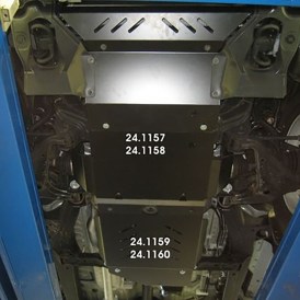 Unterfahrschutz Getriebe und Verteilergetriebe 3mm Stahl Toyota Hilux 2006 bis 2012 3.jpg